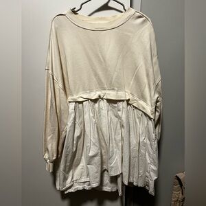 Free People Cream Tunic